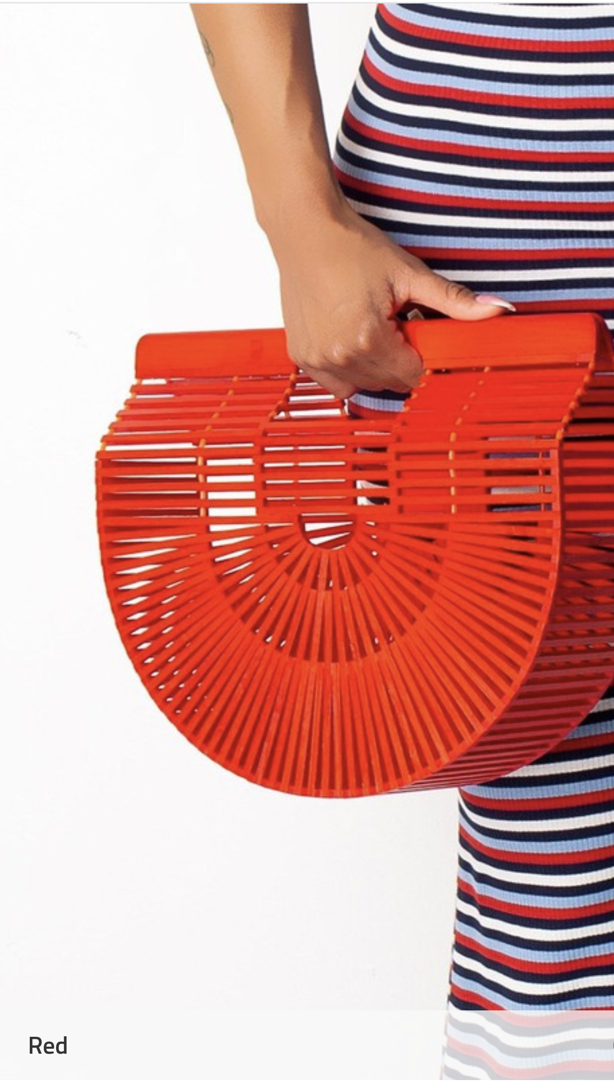Super Trendy Solid Colored  Bamboo bag
