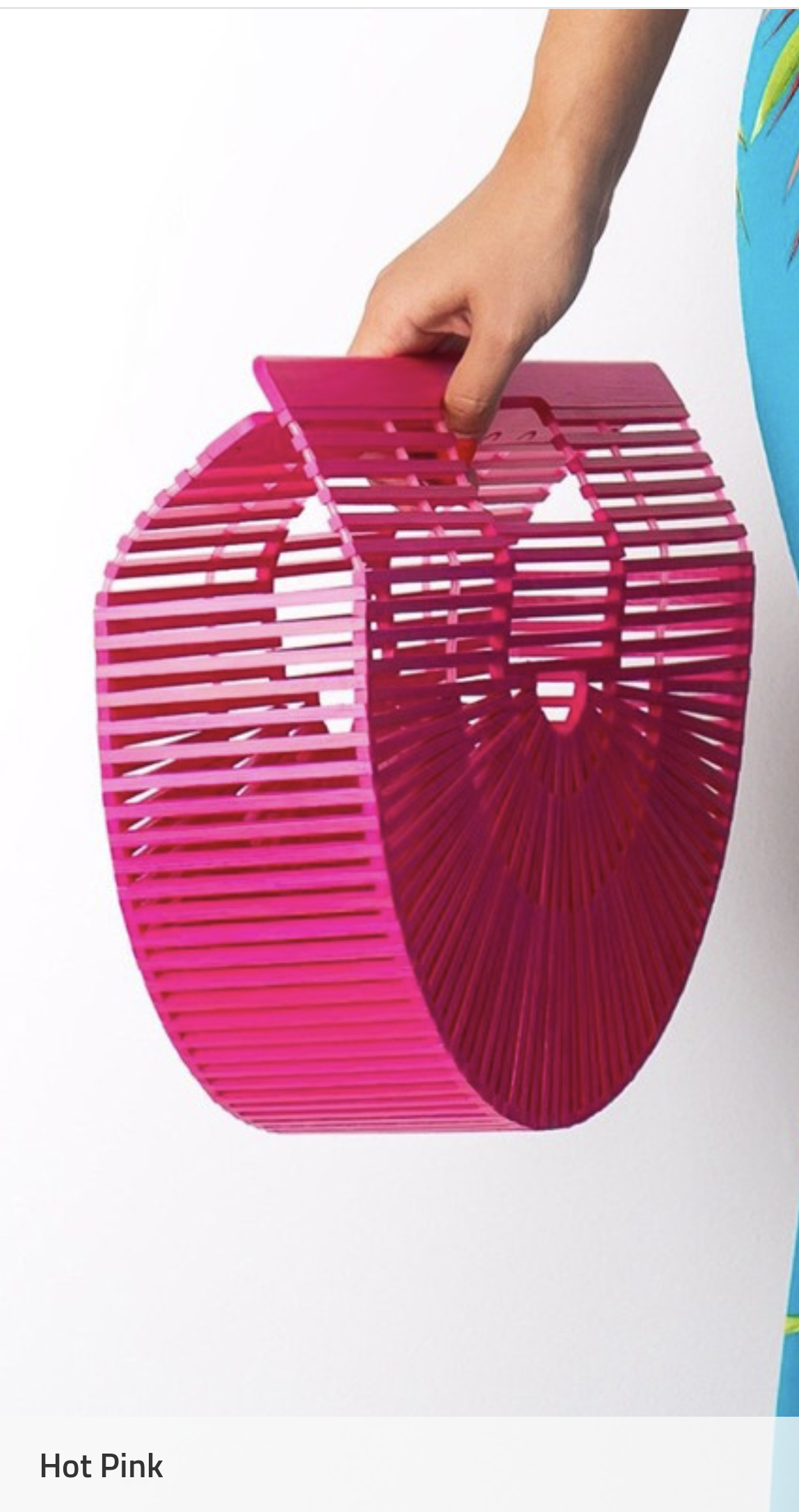 Super Trendy Solid Colored  Bamboo bag