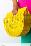 Super Trendy Solid Colored  Bamboo bag