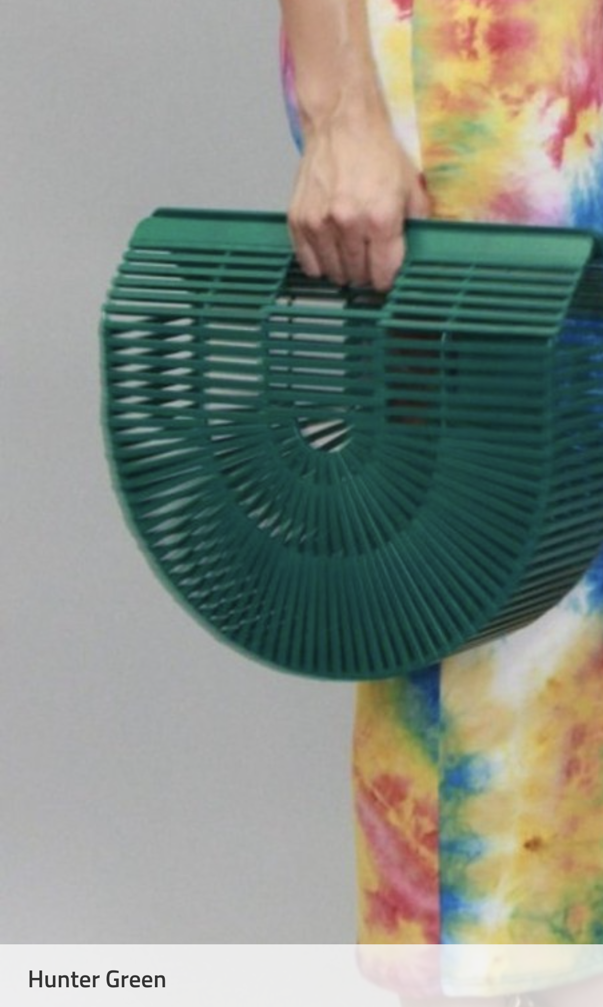 Super Trendy Solid Colored  Bamboo bag